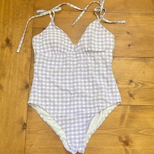 Kona sol Purple Gingham one piece